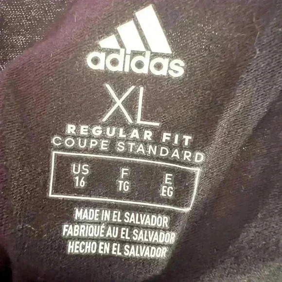 Girls XL Sz 16 (Or Women's Small) NWT Adidas Logo Short Sleeve Tee - Picture 3 of 5
